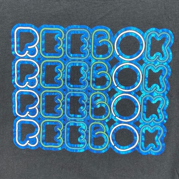 Reebok Shirt Womens Large Dark Gray Short Sleeve Tee Athletic Running Gym Cotton - Picture 4 of 10